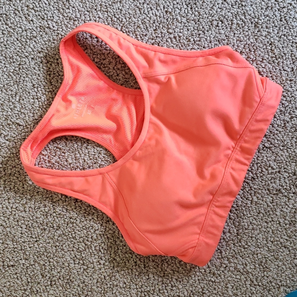 NWOT Athleta Double Dare Sports Bra Neon Orange